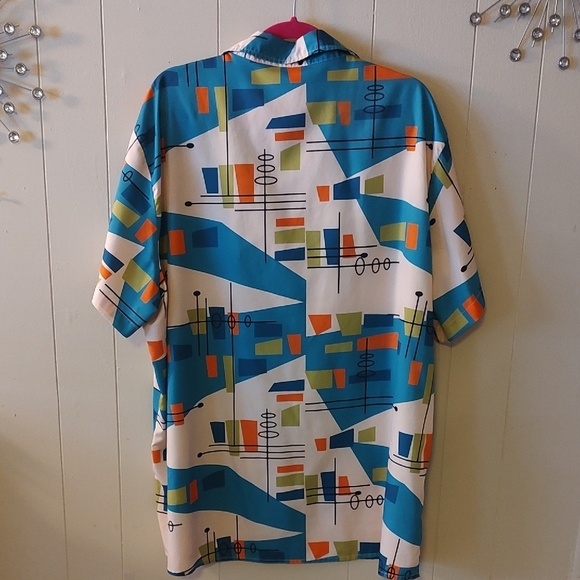 Retro Geometric Men's Shirt 3XL - Picture 6 of 9